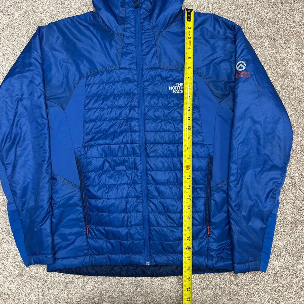 The North Face Summit Series DNP Jacket Men Size Small Snorkel Blue Primaloft